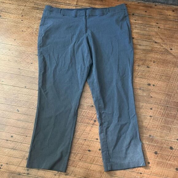 Lane Bryant gray flat front The Allie size 28 business casual slacks - Picture 1 of 3